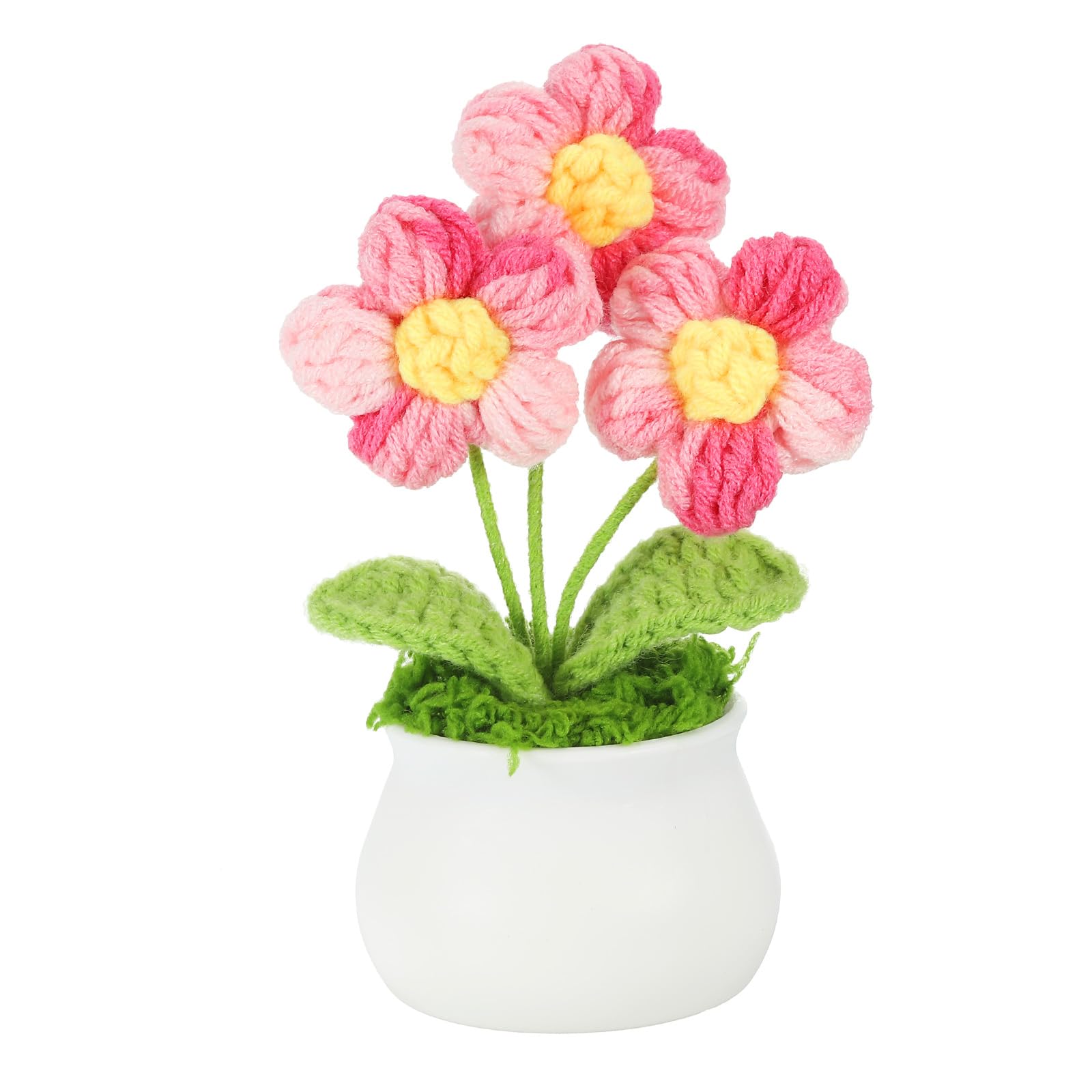Fiori All'uncinetto, Rose Lavorate A Maglia, Fiori Fatti A Mano, Fiori Da Scrivania, Piccole