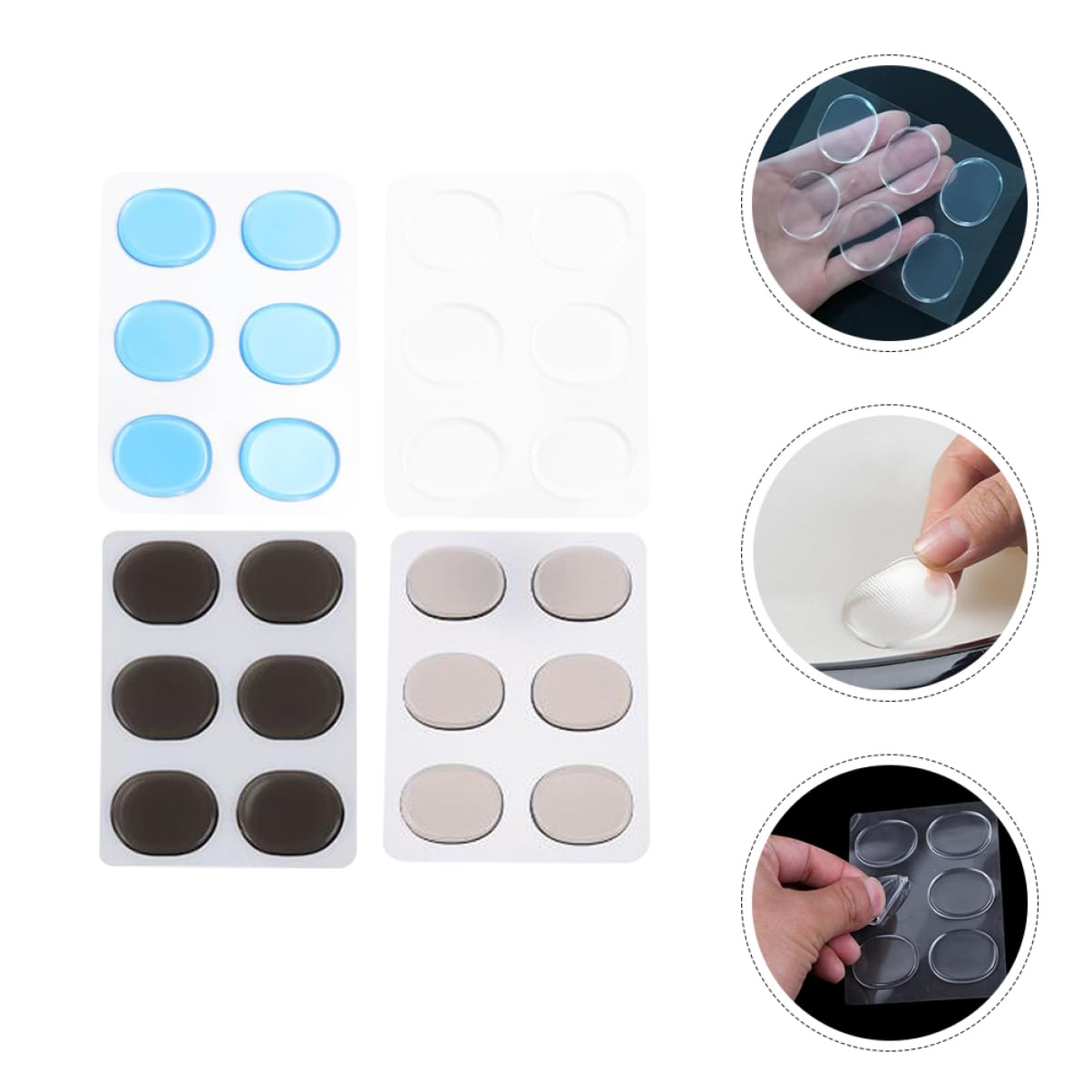 ibasenice 20fogli Silicone Drum Dampeners Silenziosi Per Batteria Adesivi Trasparenti Controllo Del Volume Per Pratiche Senza Disturbo Accessori Per Batteristi