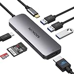 USB C Station d'accueil 3 Moniteurs Ordinateur portable USB C Dock Dual Monitor avec 2 HDMI DisplayPort 4K144Hz,USB A 2.0/3.0,USBC 3.1 10Gbps&30W Output,Ethernet,microSD&SD,Audio&Mic,150W DC Puissance pour Dell/Lenovo/HP