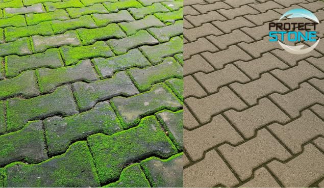 Décapant Voile de Ciment et mousse Deter Stone 5L (100m²) Nettoyant puissant pour Pierre Naturelle, Marbre, Carrelage, Béton – Élimine Laitances, Calcaire, mousse Action Rapide Intérieur/Extérieur