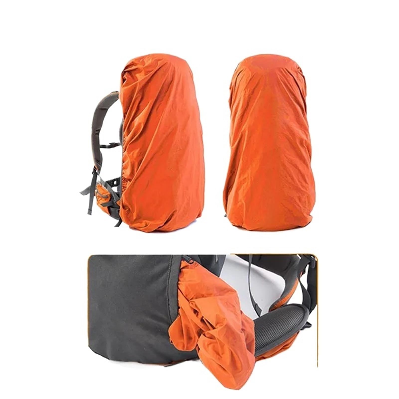 Zaino Escursionismo Zaino da esterno 70+5L Borsa viaggio for escursionismo Copertura antipioggia arrampicata campeggio impermeabile con(Orange)