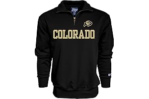 Colorado Buffaloes Jackets: Quarter Zip Sweatshirt Team Color