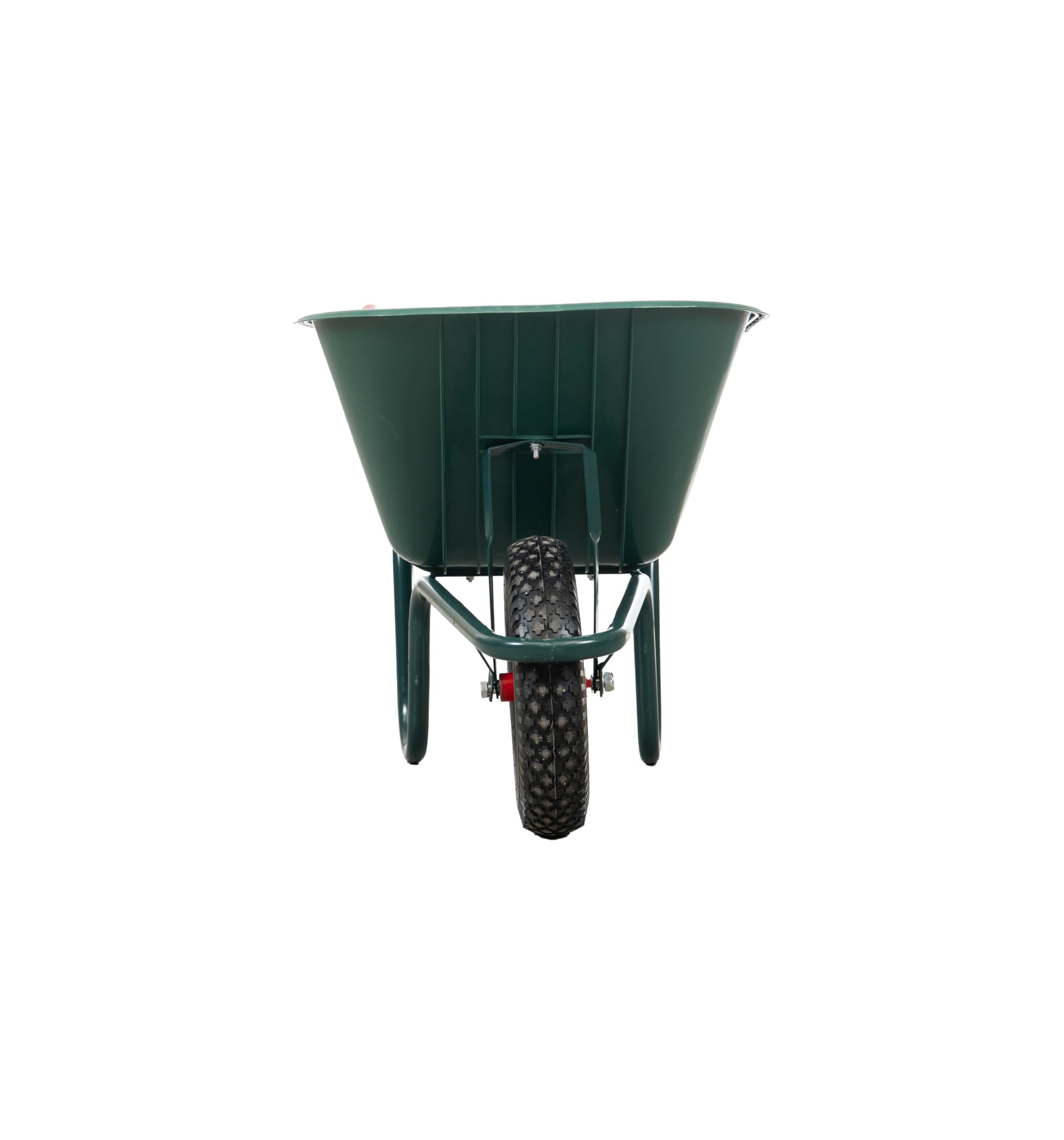 Carriola da giardino in acciaio zincato con vasca in pvc da 100 litri