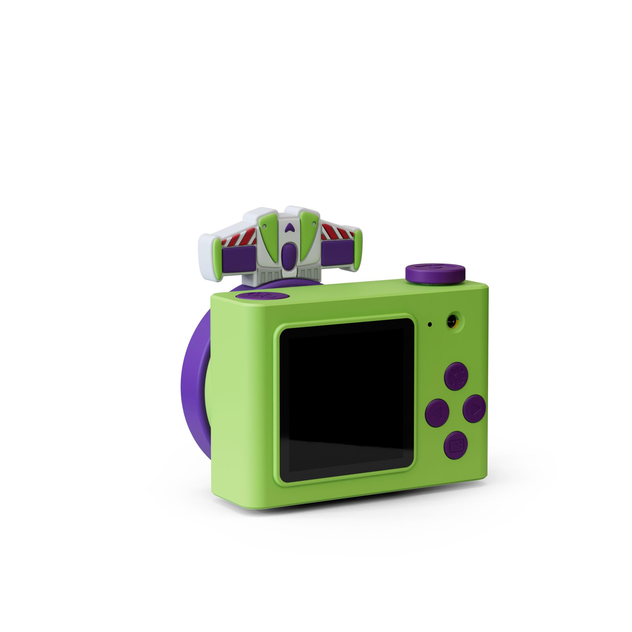 Kiimento Appareil photo numérique ultra-compact pour enfants de 3 à 5 ans avec objectif selfie, carte mémoire de 16 Go - Modèle A (Buzz l'éclair)