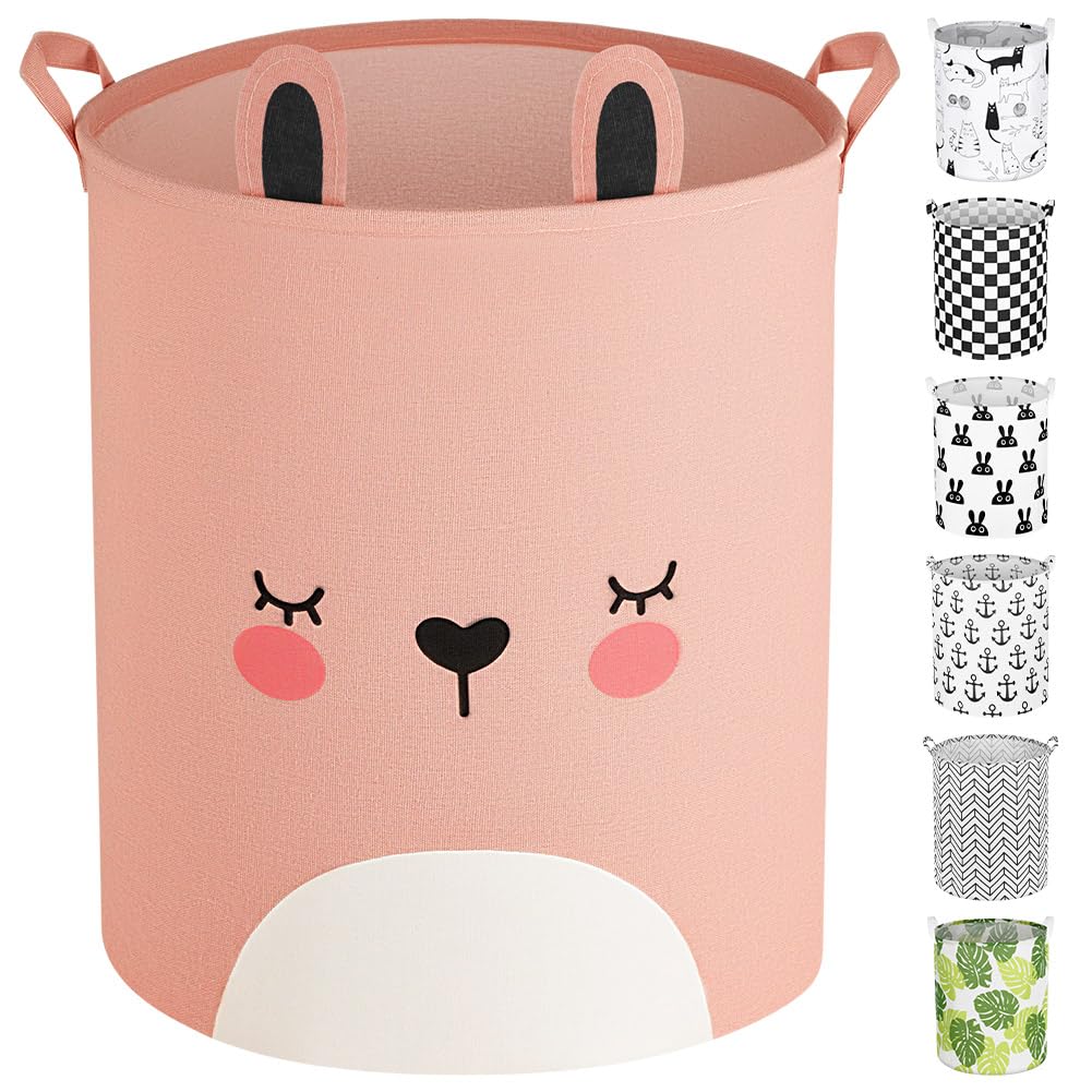 AUAUY Collapsible Laundry Basket, 19.7'' Large Laundry Hamper with Handle
