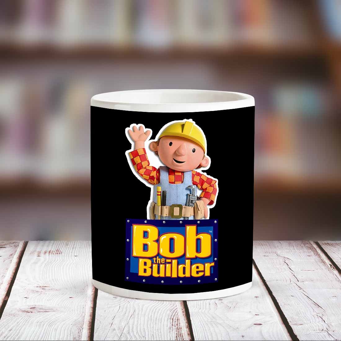 Chanakya Ceramic Bob The Builder Mug, White, 350 Ml