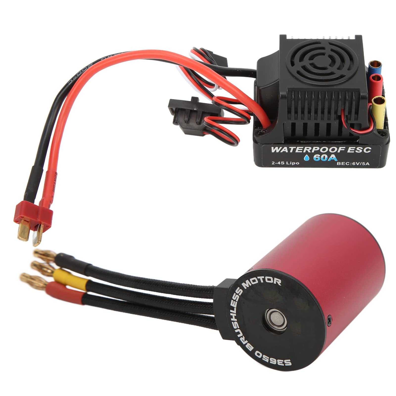 Silnik Bezszczotkowy z 60A ESC do Samochodów RC w Skali 1/10