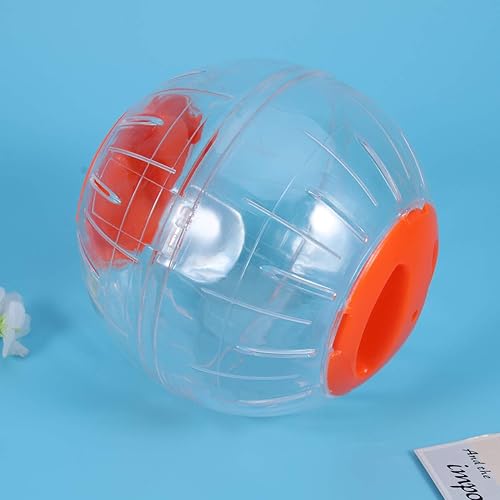 Miniatura 5 de POPETPOP Pelota de ejercicio para correr de hámster, mini pelota para mascotas pequeñas (naranja)