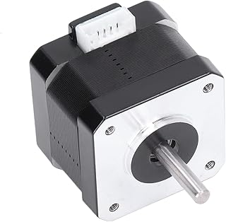 Motor de Passo, Eixo de Saída Dupla Pouca Perda 1.3A Impressora 3D Motor de Passo 2 Fase 4 Chumbo Baixo Ruído para Substituição