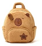Mochila Capivara de Pelúcia Grande | Mochila Infantil Fofa e Macia em Formato de Capivara para Crianças e Presentes