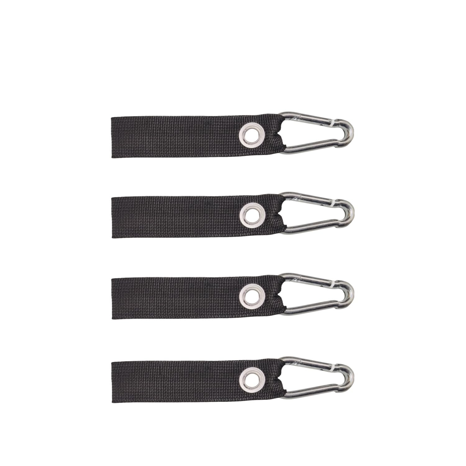 AbileneWu 4 PCS Gourd Style Heavy-Duty Nylon Strap Hook with Galvanized Clip, Suitable for Car Seats, Motorcycles, Bicycles, RVs, Strollers, bags (Silver)