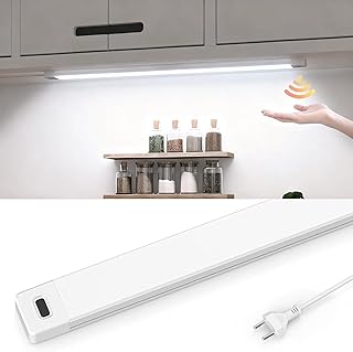 SIBI LIGHTING Unterbauleuchte Led Dimmbar, 41cm Unterbaulampe mit Berührungsloser Sensor, 5000K Tageslichtweiß Unterbau Beleuchtung Led Leiste für Schrank,Regale,Werkbank, 473lm