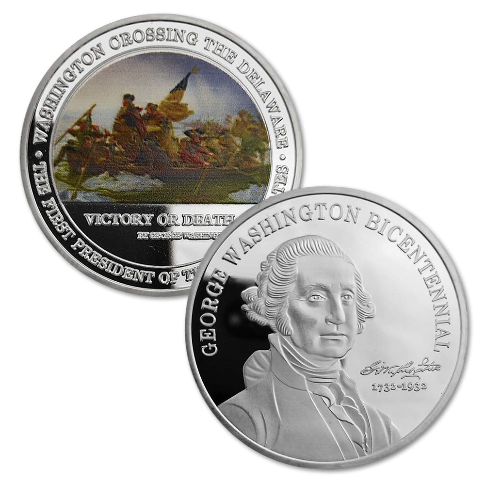 Amazon.com: Challenge Coin US President George Washington 1732-1932  Bicentennial Commemorative Coin : Collectibles & Fine Art