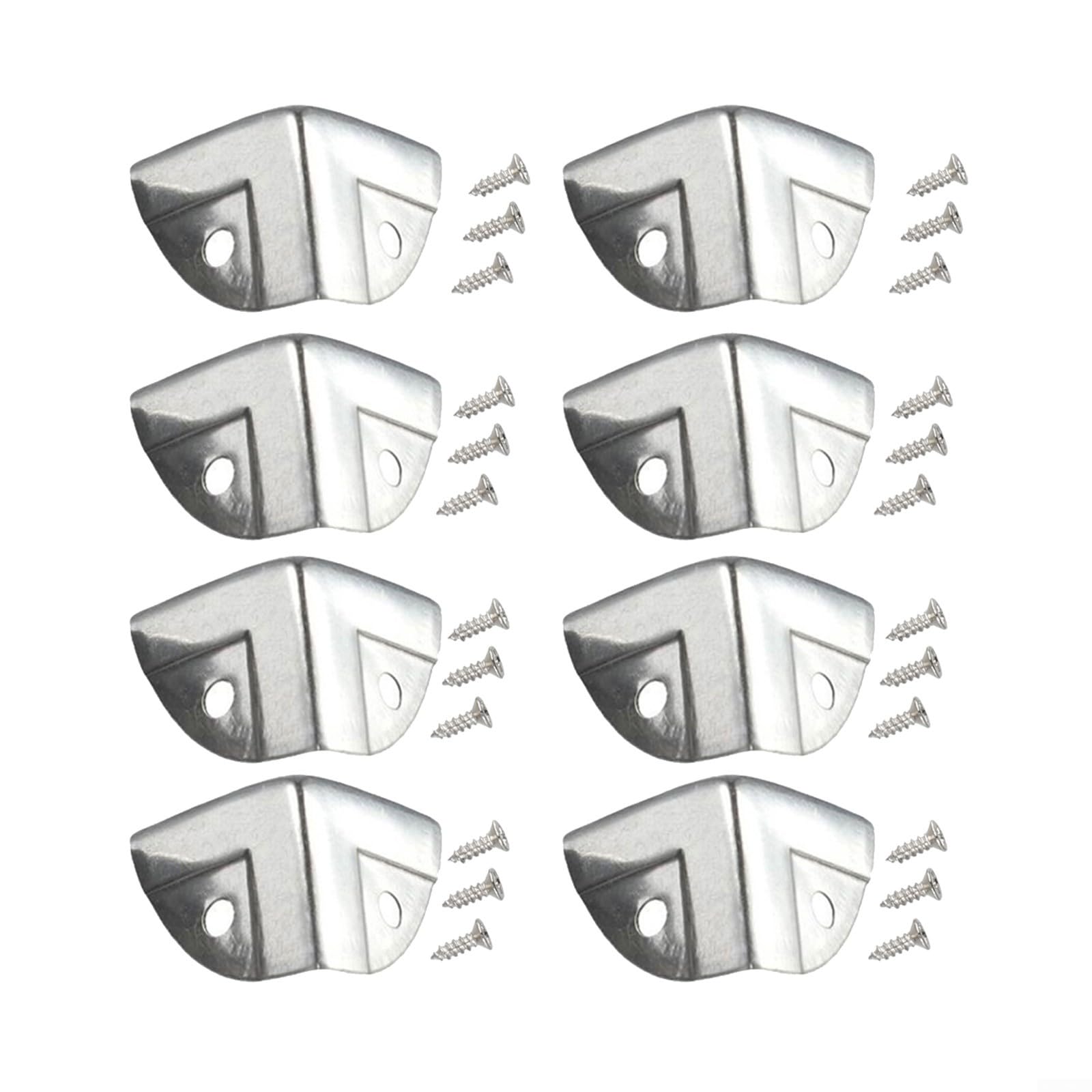 4812PCS Protezioni angolari in metallo per scatole di legno e protezione mobili (4PCS)