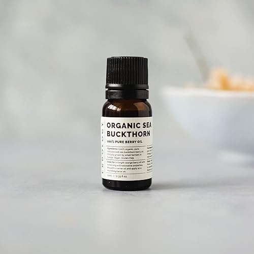 Miniatura 4 de Aceite de espino cerval de mar 100% orgánico, 0.3 onzas líquidas, prensado en frío 501, calidad premium, rico en omega-7 y betacaroteno,