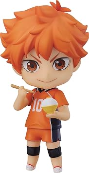 Orange Rouge Haikyu!! to The Top Shoyo Hinata The New Karasuno Version Nendoroid Action Figure, Multicolor