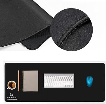 Black Deer Gaming Mouse Pad, Mouse Pad, Edge Stitched, Anti-Slip Base, Office Type, Smooth Surface, Desk Pad (90x40 XL)