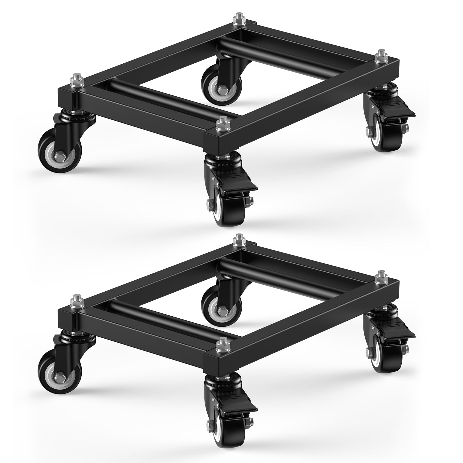 IMAYCC 2Pcs Rangierhilfe Auto,3000LB Belastbar Tragbarer Reifenwagen für Auto Elektrofahrzeug-Notfallwagen, Robuster Car Dolly für Rad Motorräder Pickups LKW Anhänger SUVs Boote