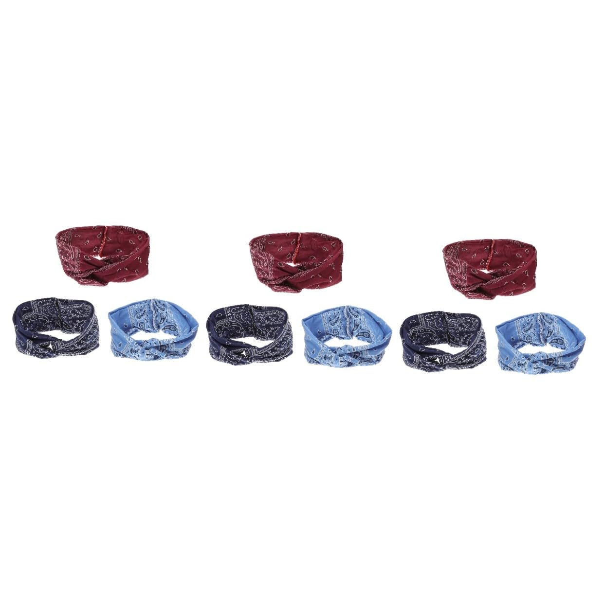 FRCOLOR 3er-sets Luxuriöse Haarbänder Mit Blumenmuster Im Bohemia-stil Bequem Elastisch Für Yoga-workout 3 Stück X 3