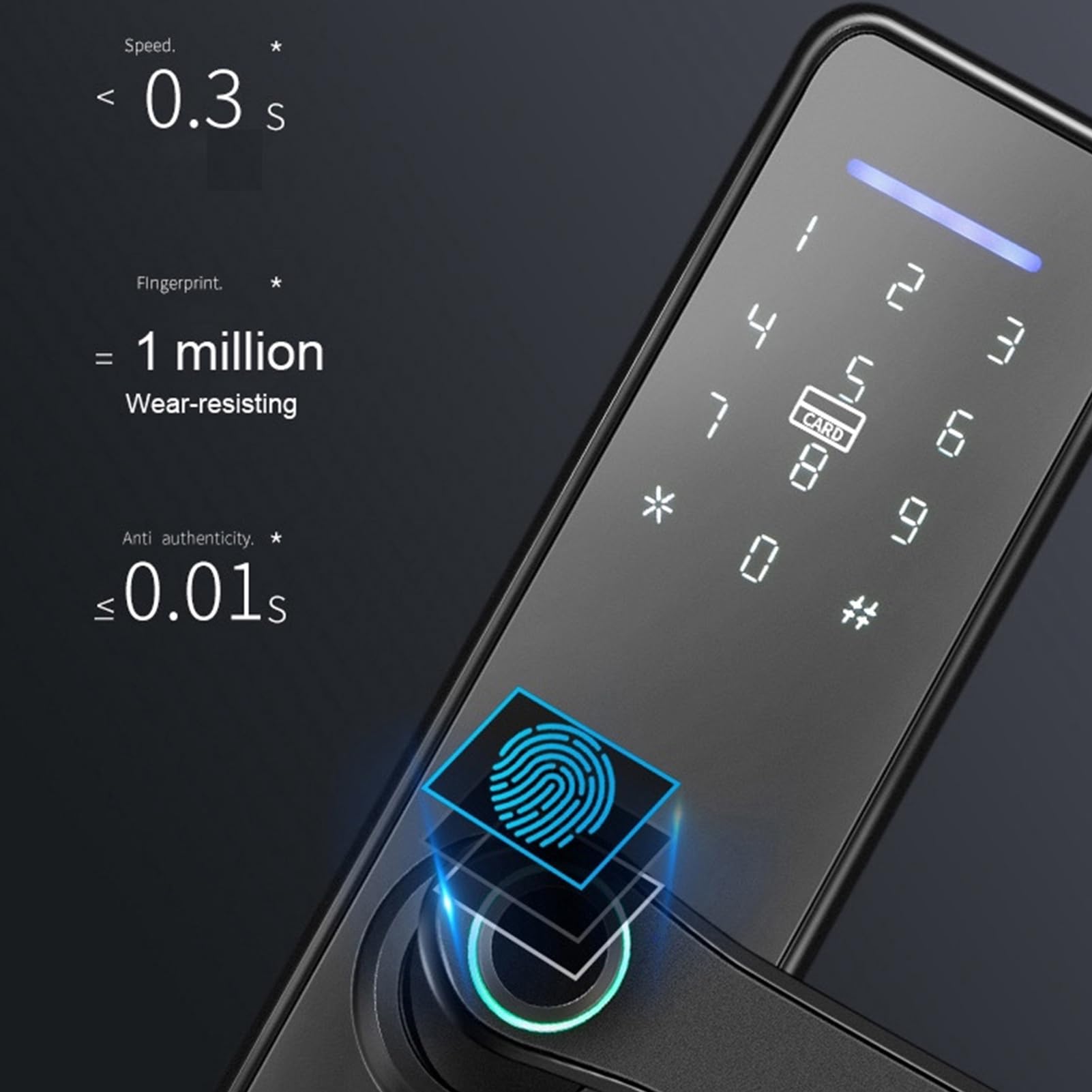 Cerradura Inteligente Cerradura Inteligente Smart 33 × 19 × 12 Smart Wifi Serratura Elettronica Impronta Digitale Password Ic Card Chiavi Meccaniche Sblocco per Tuya