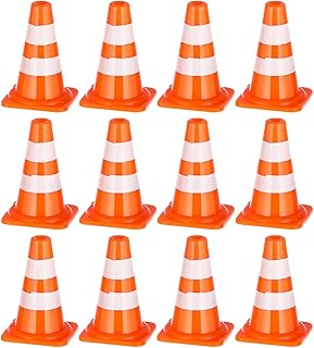 Gatuida 40 Piezas Juguetes Cognitivos De Tráfico Conos De Tráfico De Plástico Llavero Cono De Tráfico Conos De Patinaje Recortes De Señales De Tráfico Conos Fronterizos Naranja El Plastico