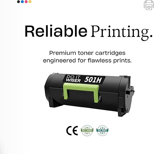 Miniatura 6 de Do it Wiser Cartucho de tóner de repuesto compatible para Lexmark 501H 50F1000 para MS310dn MS312 MS410dn MS510dn MS610dn MS312dn MS315dn MS415dn