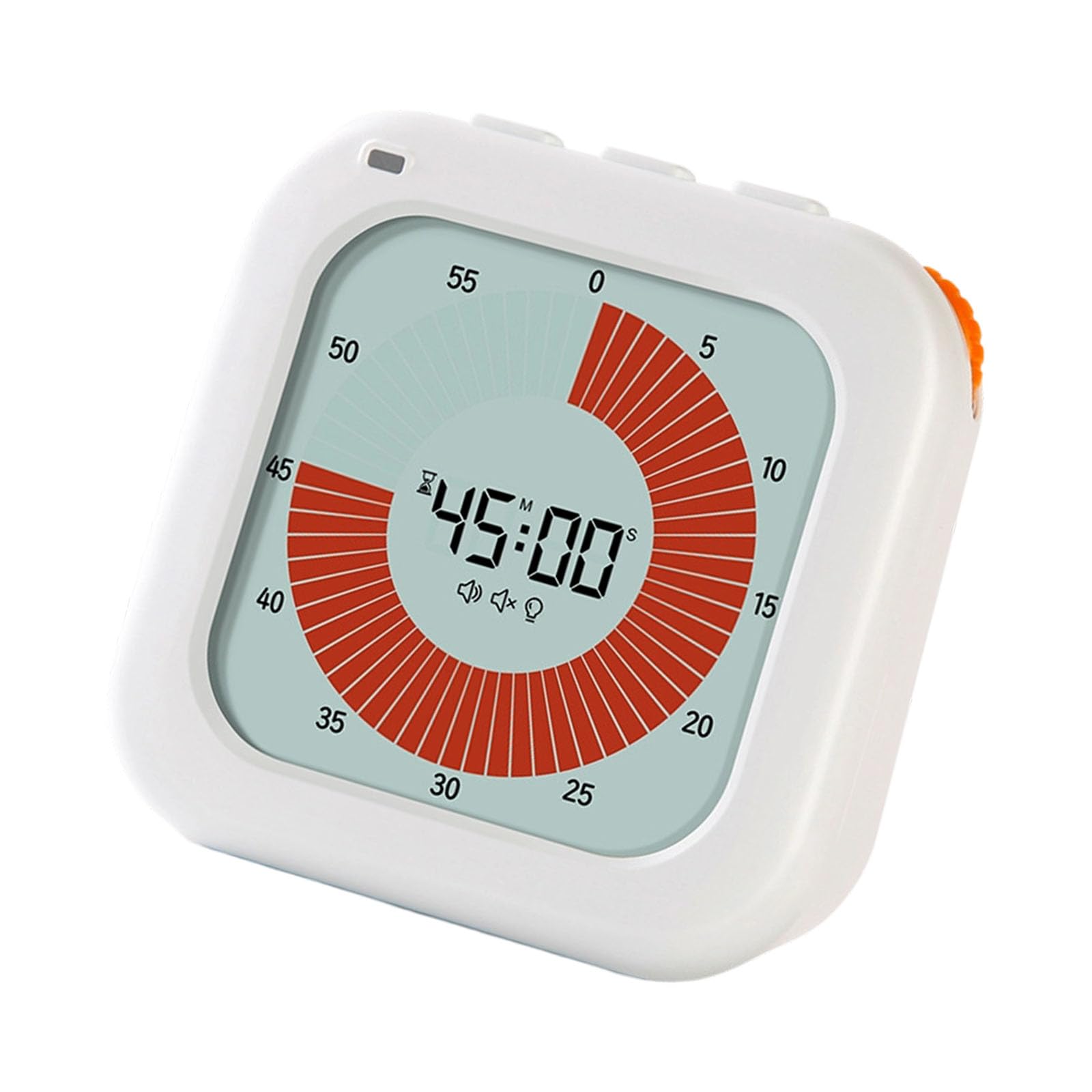 Elnwnnkc Digital Countdowns Device for Task Management Quiet Flashing Reminder with Simple Knob Operations Children ' s Times Management Tool