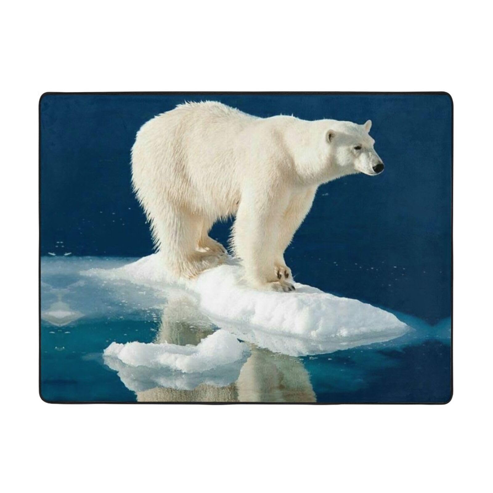 Grand tapis flanelle lavable PEIXEN qui ne glisse pas au sol
