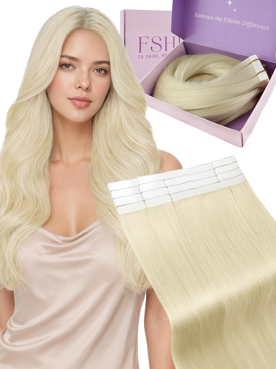 Fshine Extensiones Rubio Platino 55cm: ¿Merecen la pena? | AethelGem
