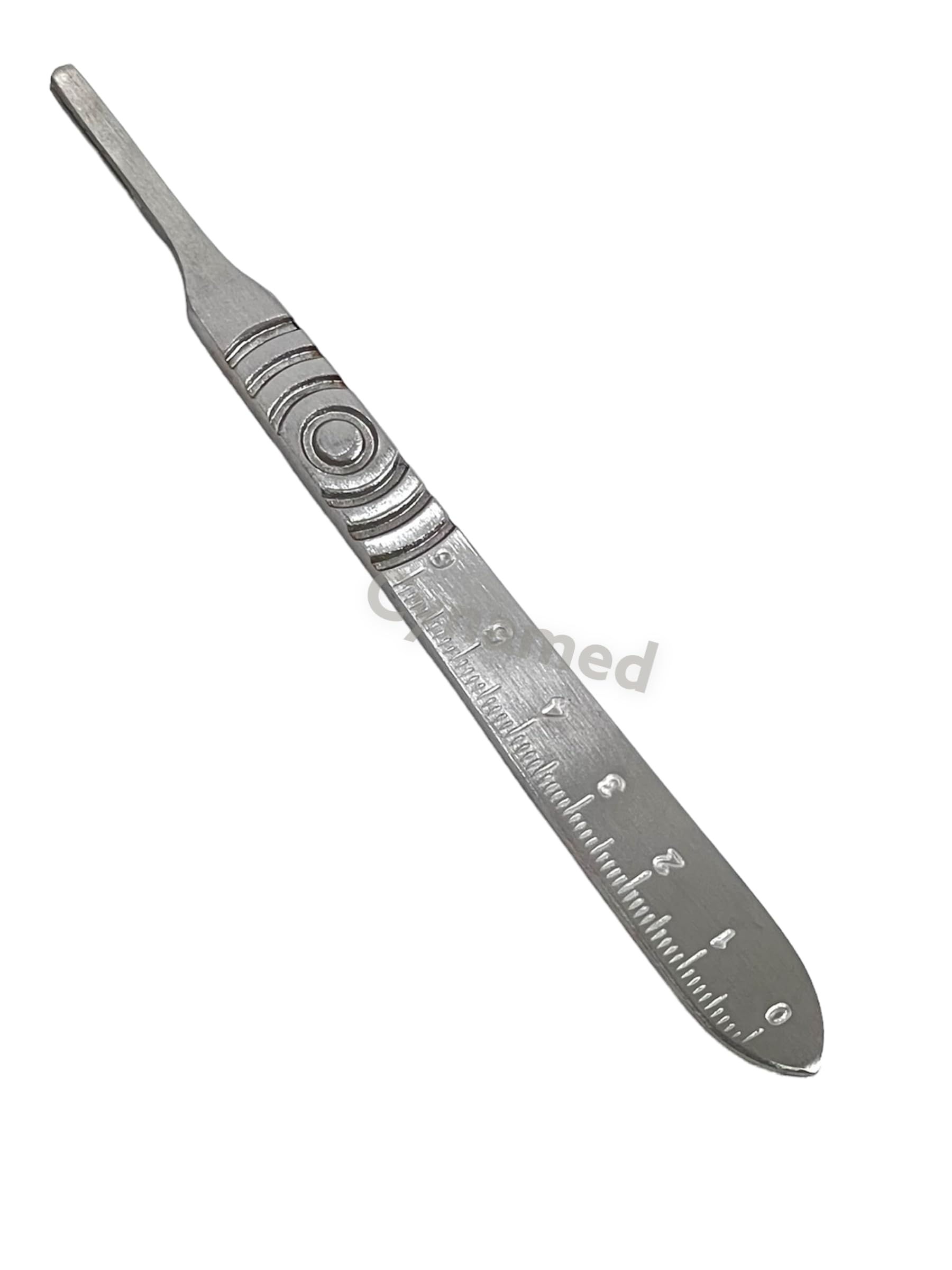 1 Piece: Scalpel Handle #4 with Scale Feature (0cm to 6cm) Suitable for Blades #10-#16 - Dissections, Crafts, and More German Stainless Steel