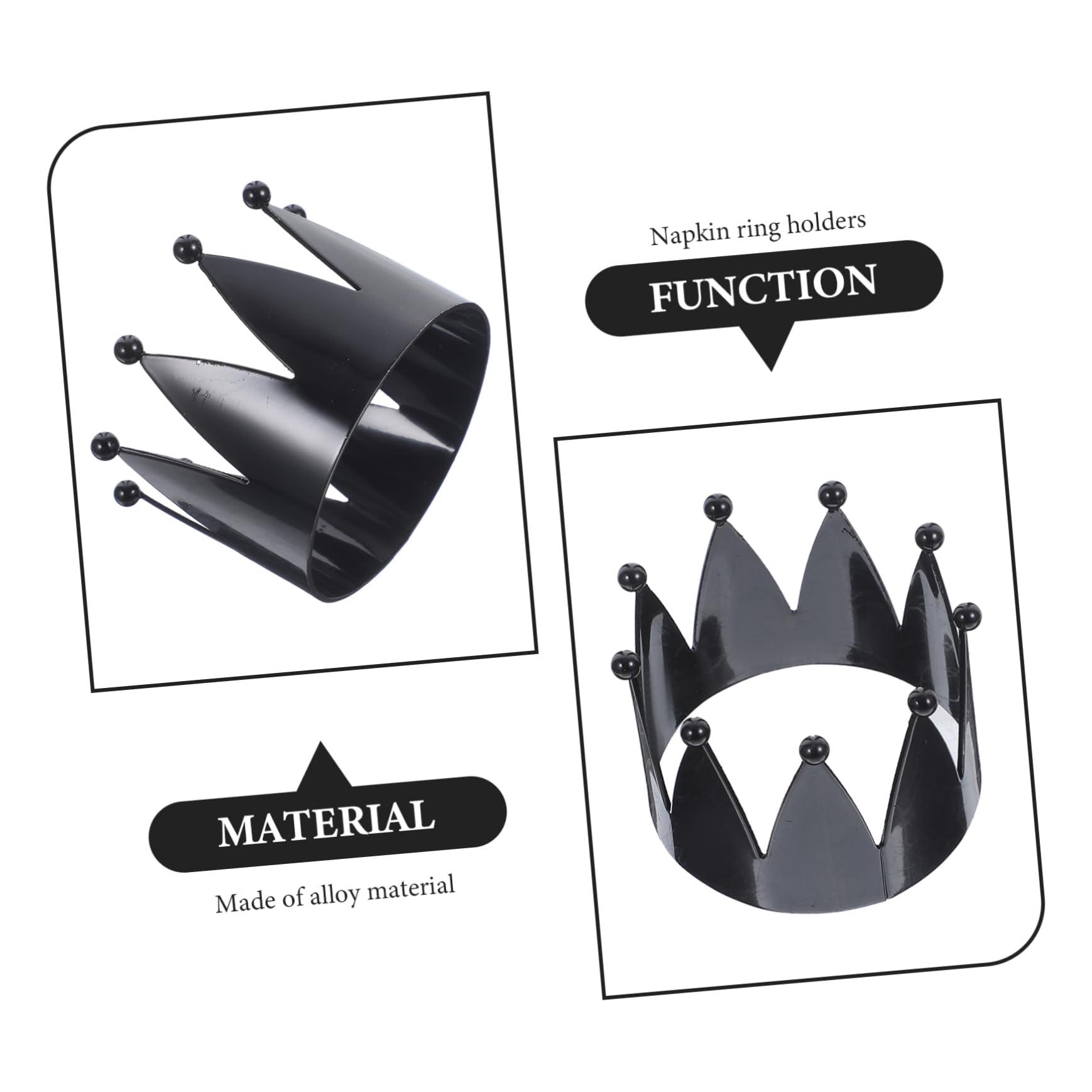 Amosfun 4 Set Portatovaglioli Metallo Forma Eleganti Portatovaglioli Per Matrimoni E Decorazioni Per Tavola 4 Pezzi*4
