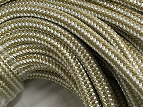 1/2 Inch by 300 Feet Gold Double Braid Nylon Rope
