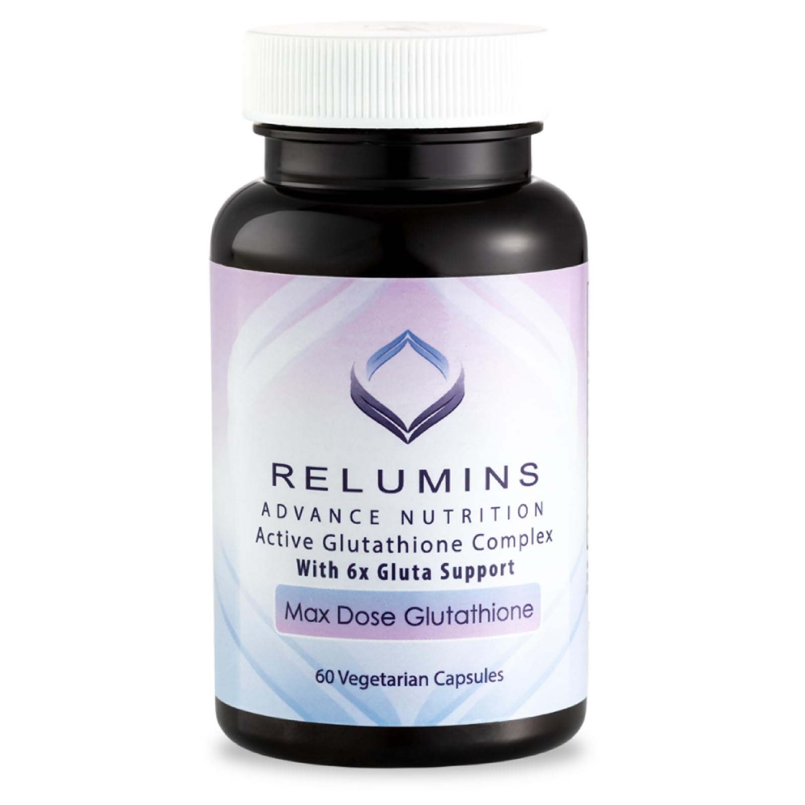 Relumins Advance White Active Glutathione Complex - Max Dose 900mg Glutathione with 6X Boosters, ALA & NAC - Anti-Aging Skin Brightening Supplement for Self-Care - 60 Capsules (30 Servings)