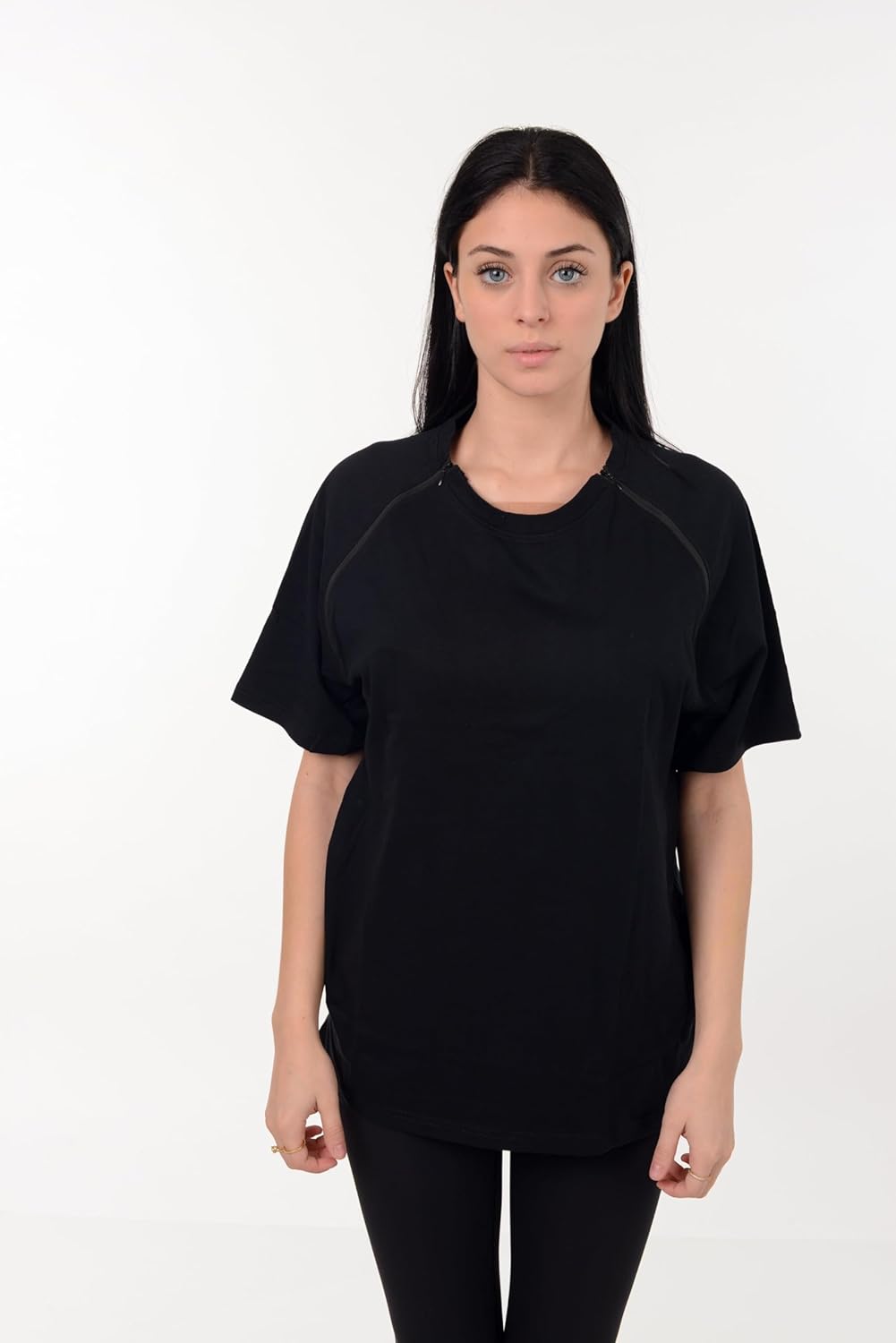 USBD Premium Port Access Chemo Tshirt Recovery Dual Access Tee Side Open Shirt - Image 7