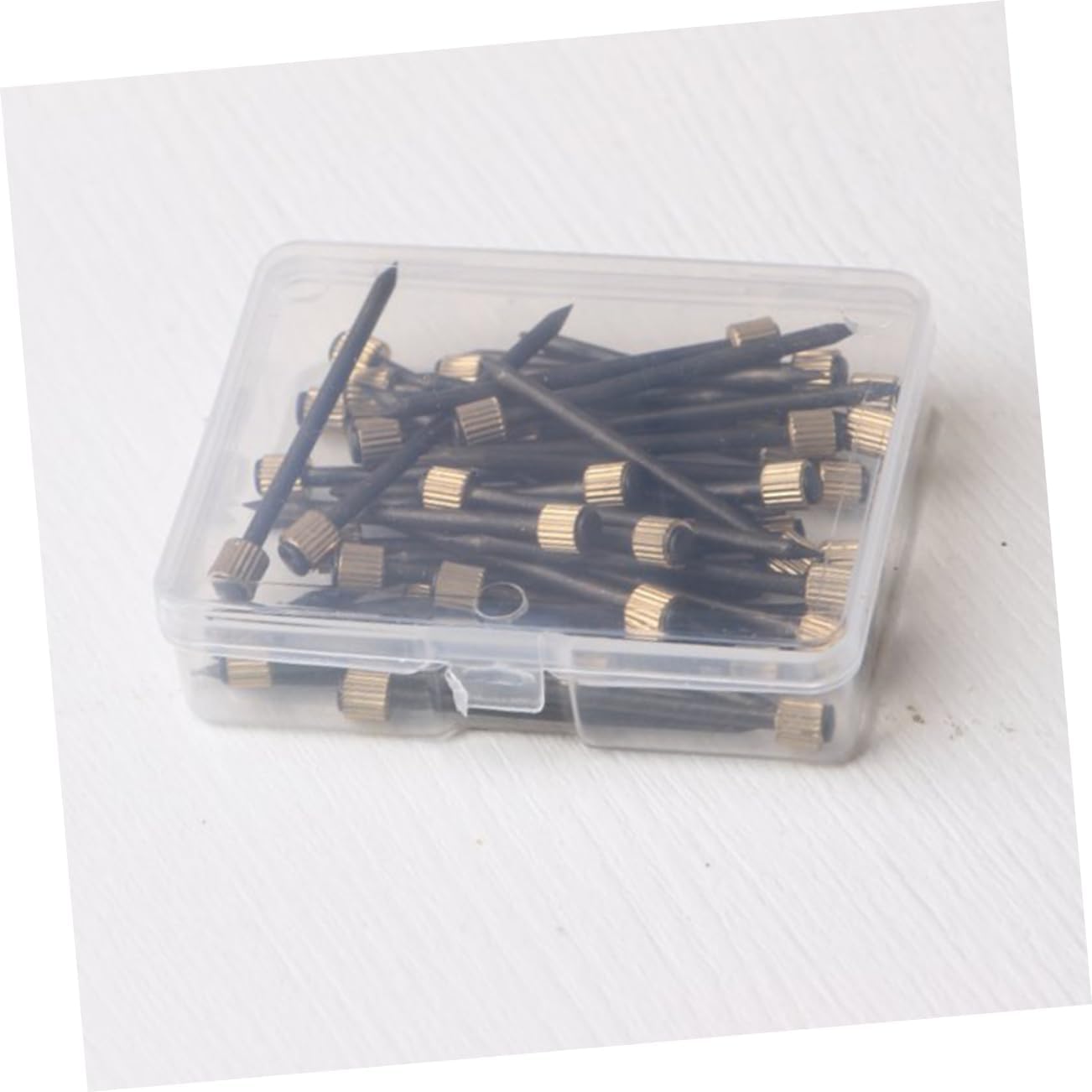 Black Picture Frame Nails Durable Copper Head Nails for Easy Photo Hanging Wall Decor and Art Display Convenient Storage Box Included