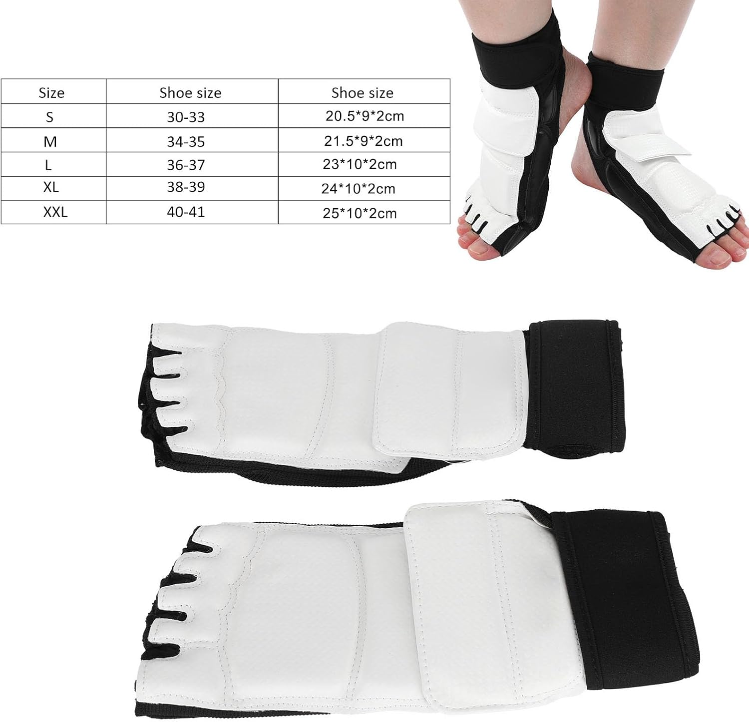 Pilipane Ankle Support and Conservation, Long-Lasting Taekwondo Foot Guards for Adult and Babies, Ankle Brace for Martial Arts (XXL)