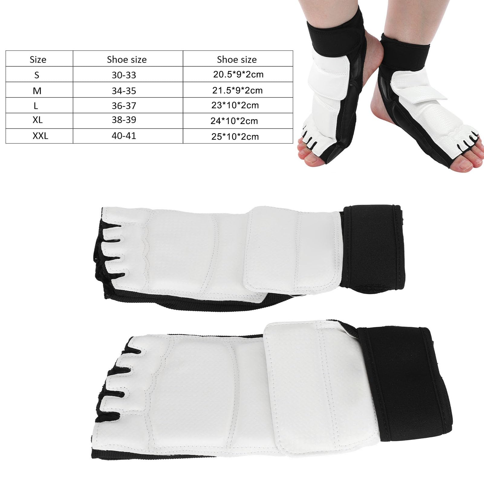 Pilipane Soutien Et Protection de la Cheville,Protège-Pieds De Taekwondo Durables pour Adultes Et Enfants, Attelle De Cheville pour Les Arts Martiaux