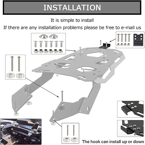 Miniatura 5 de PSLER Portaequipajes de motocicleta para CB500X CB500F CB500R CB400X CB500 Accesorios Portador trasero para CB500