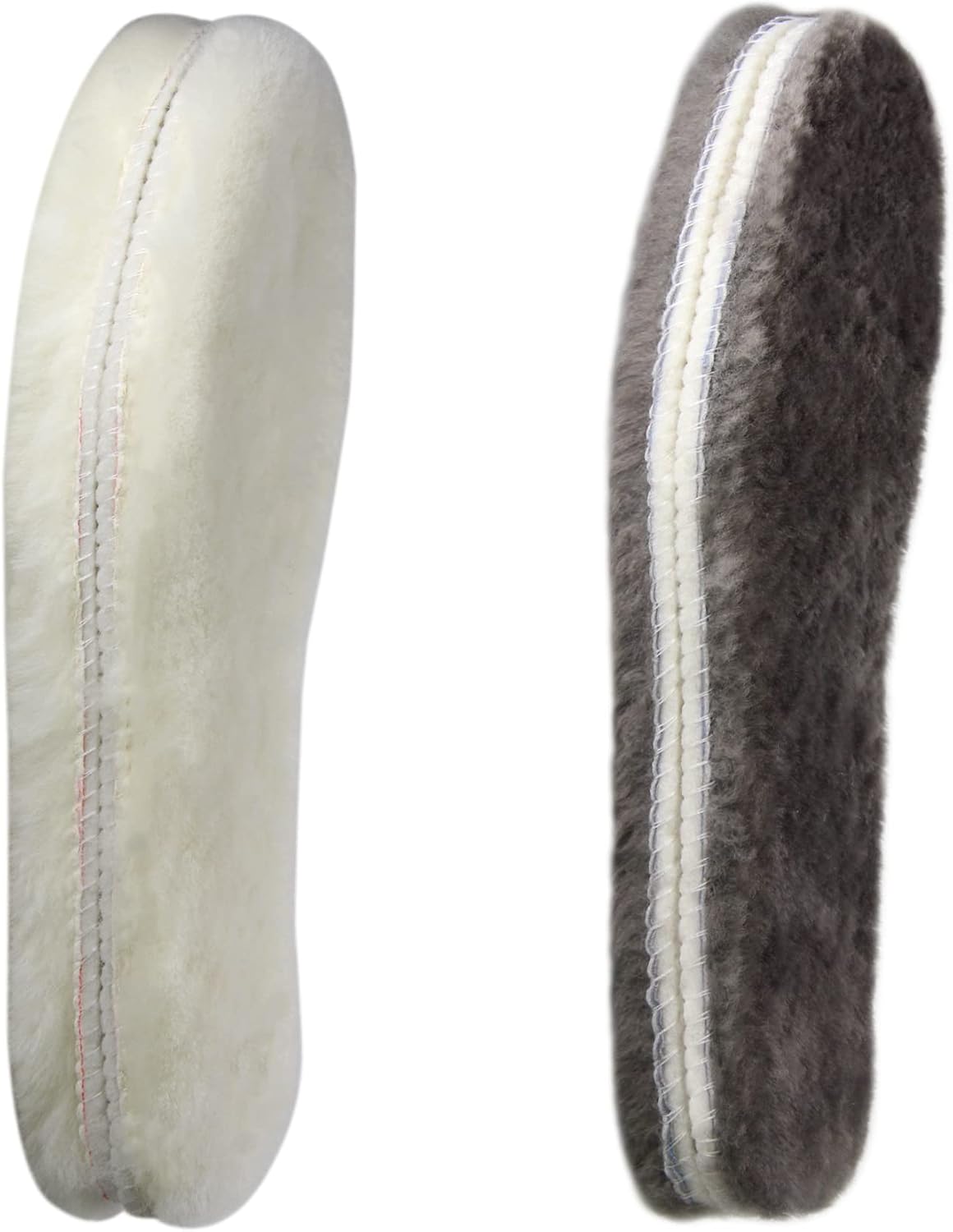 2 Pairs Sheepskin Insoles for Women Men,Thick Wool Fleece and Comfortable Fur Shoe Insoles