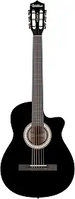 Violão Eletro-Acústico Cutway com Tensor de 2 Vias e equalizador gráfico de 3 bandas com afinador embutido. Cordas de Aço - Preto
