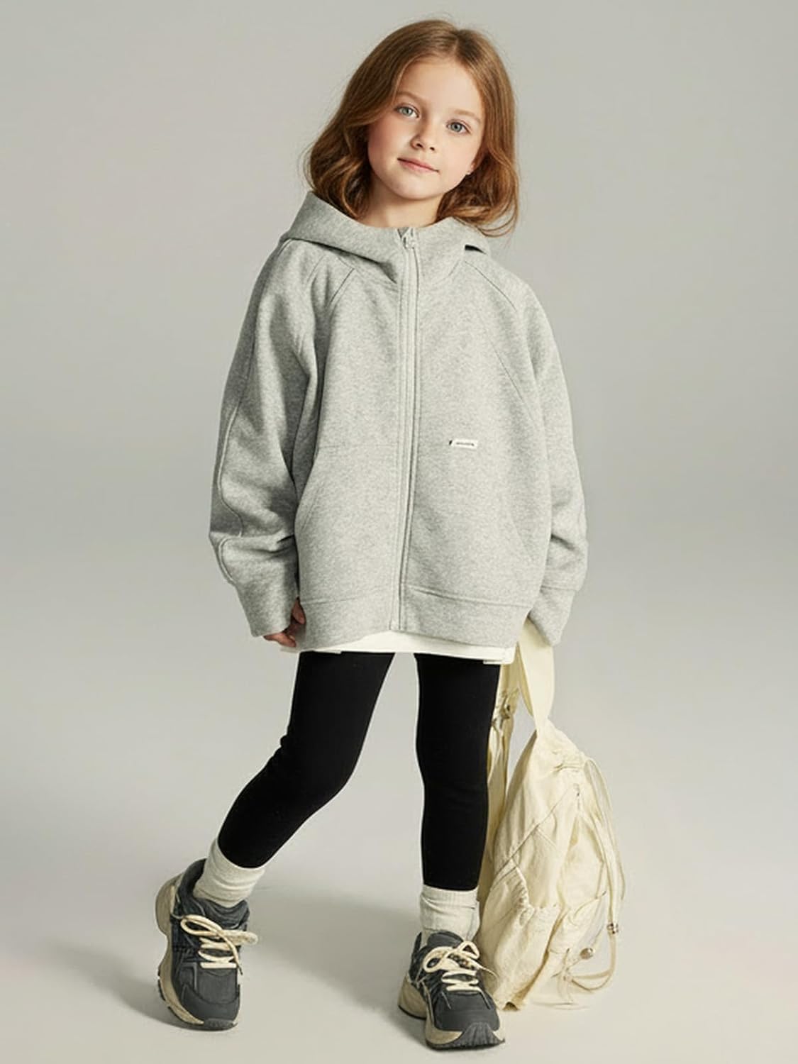 2026 Premium Girls Zip-Up Hoodie with Front Pocket, Long Sleeve Casual Sweatshirt Jacket - Image 5