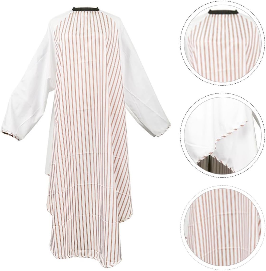 Hair Cutting Cape with Sleeves Polyester Pongee Full Coverage for Salon | Lightweight, Breathable, Easy to Clean, for Dyeing and Shampooing Random Color