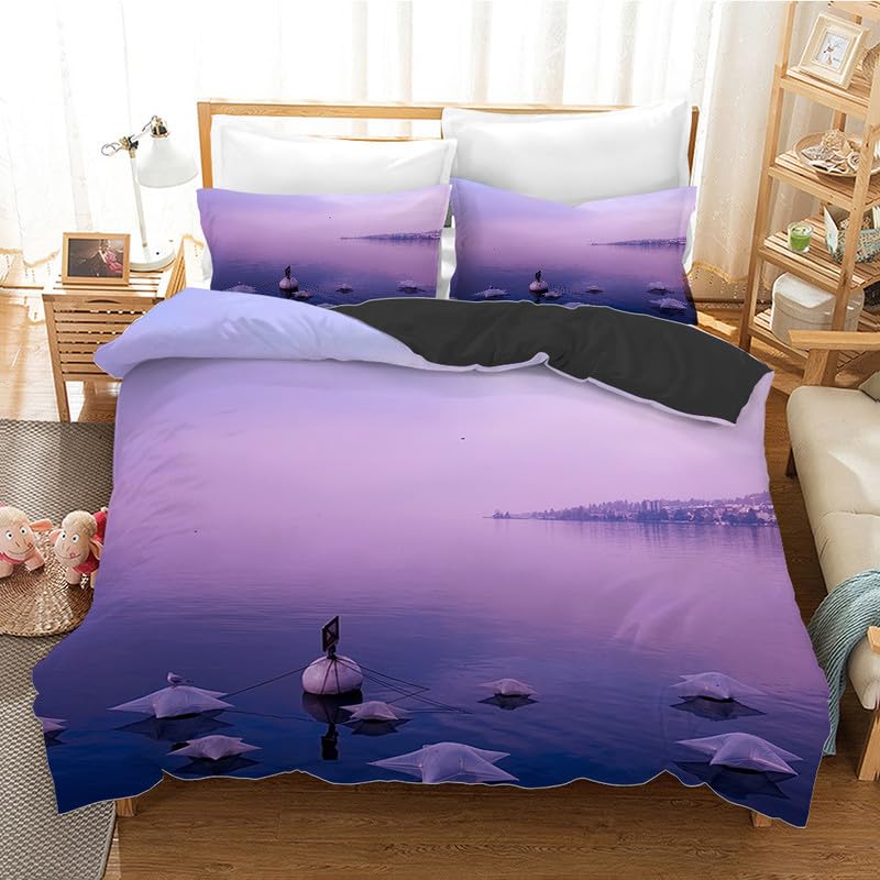 Cadeau personnalisé garçons filles avec cette parure de lit violette