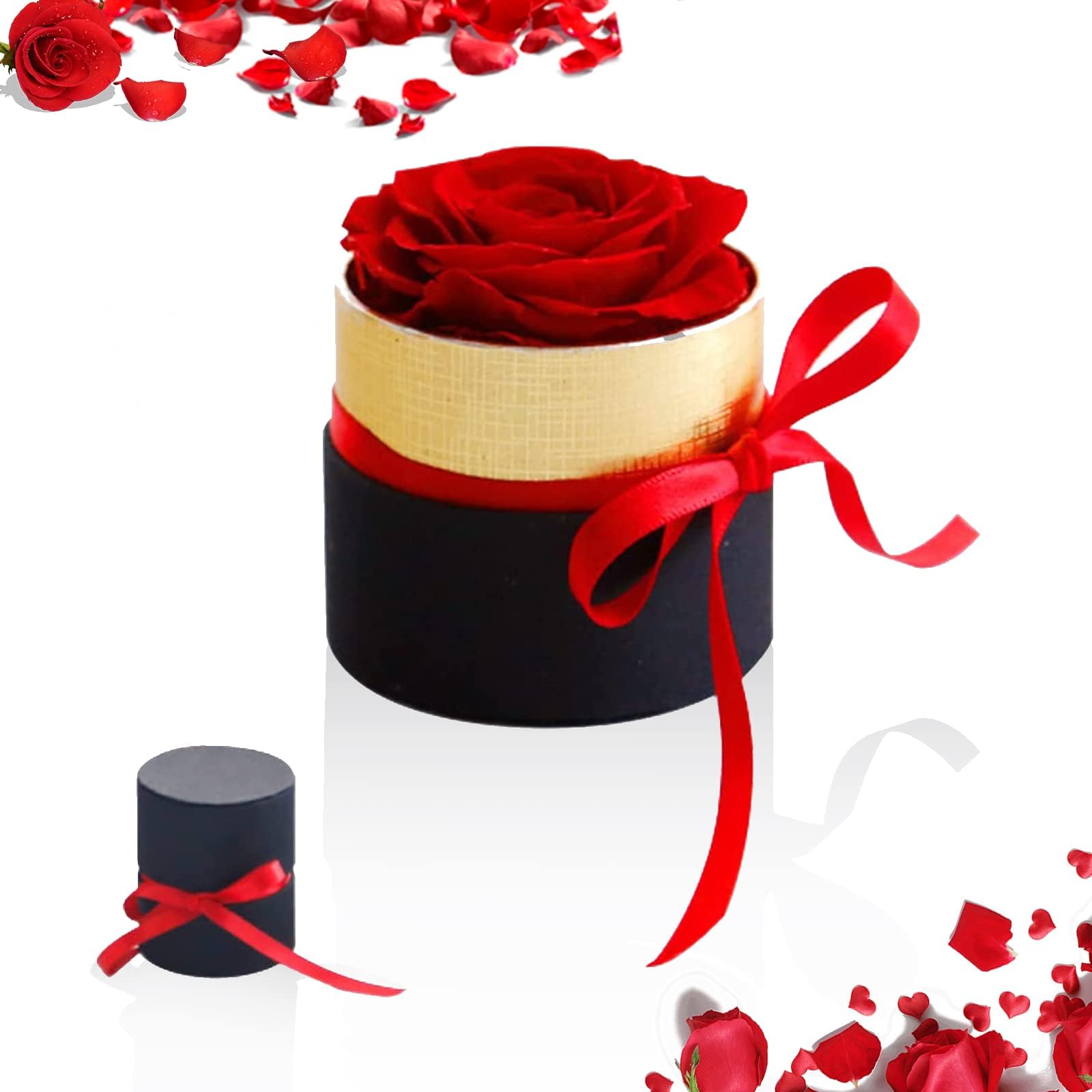 Rose éternelle Mia Milano - Conservée 3 Ans, Boîte Cadeau - Véritable Rose Parfumée - Cadeau Saint-Valentin