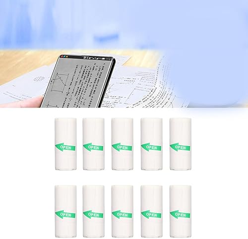 Miniatura 6 de Papel de impresora térmica, 10 rollos de papel de impresión autoadhesivo, mini papel de impresión de 2.244 x 0.984 in, papel de impresión térmico
