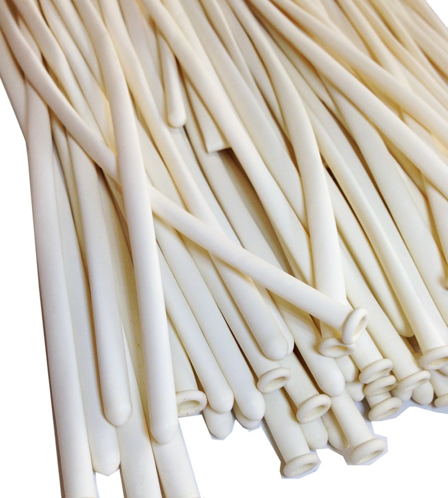 RIMOBUL100PCS 260Q Twisting Animal Balloons Thickening Latex Twisting Modeling Long Magic Balloons for Animal Shape,Birthdays,Clowns - White