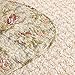 ADGAI Colcha Acolchado Patchwork Cama Manta Manta Shabby Chic Verde Rosa Floral...