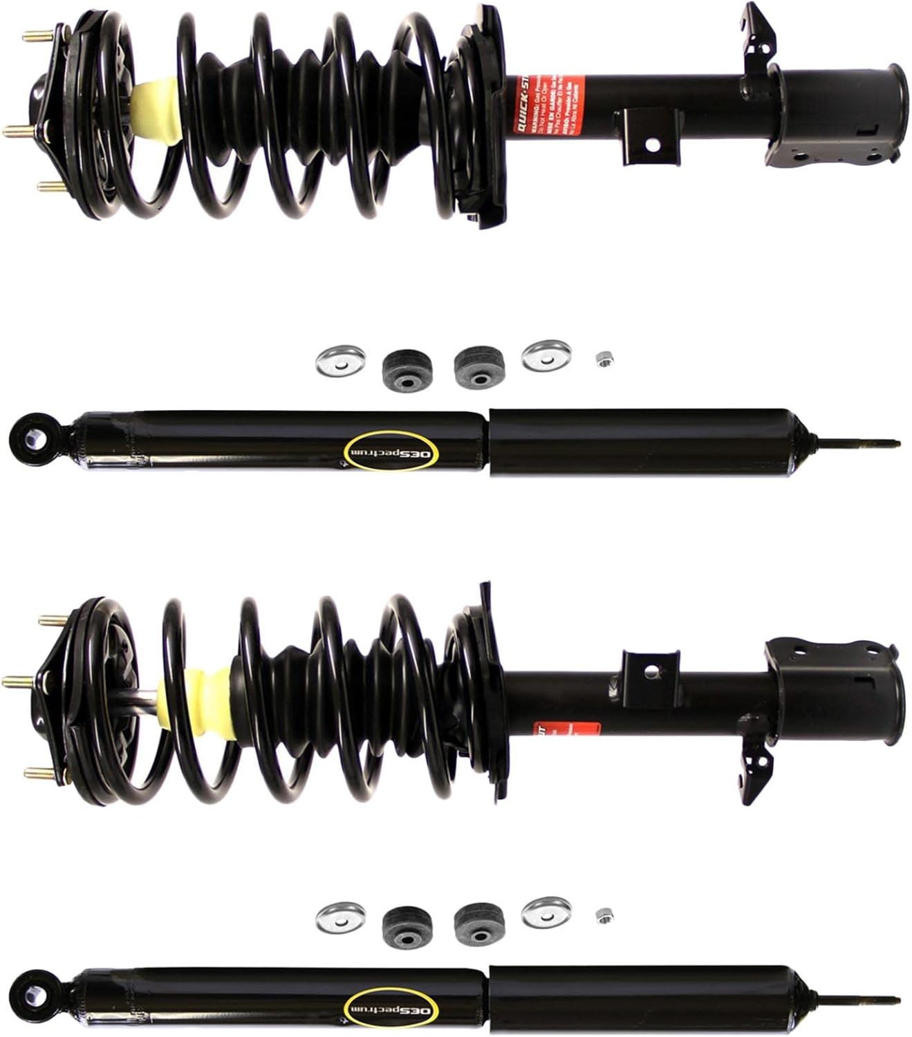 Monroe Front Rear Shocks & Struts Set For Ford Escape Mercury Mariner & Mazda Tribute 2008 2009 2010 2011 2012 - BuyAutoParts 77-69352G4 New