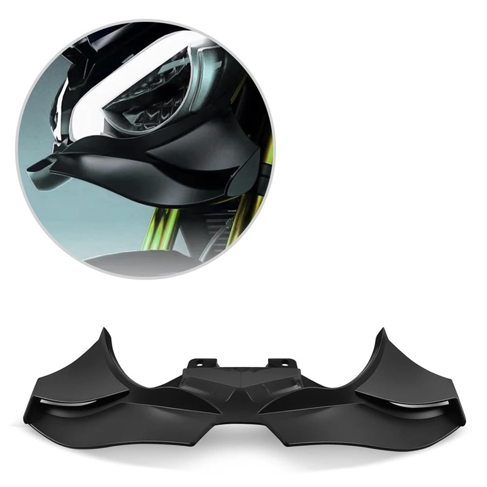 Bec De Becquet Avant Moto, Déflecteur Force D'appui, pour Street Triple 765RS 765 R RS 2020 2021 2022 2023 2024 2025 Ailes Carénage Avant(Fibre de Carbone)