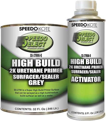 Speedokote SS-2790G-Q/SS-2790A-8 Super Fill High Build Primer GRIS. Para California, Delaware o Maryland, pide SMR-221 40 onzas líquidas